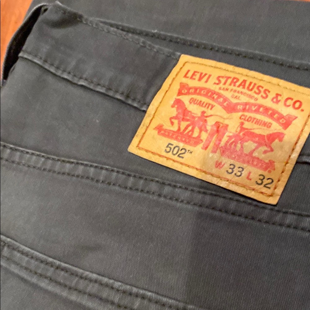 Levi's 502 Men's Straight Jeans - Dark Gray